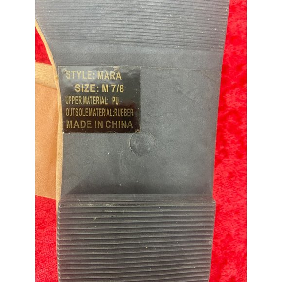 Charles‎ Albert Tan Style Mara Women’s Slip On Sandals size Medium - Picture 4 of 4